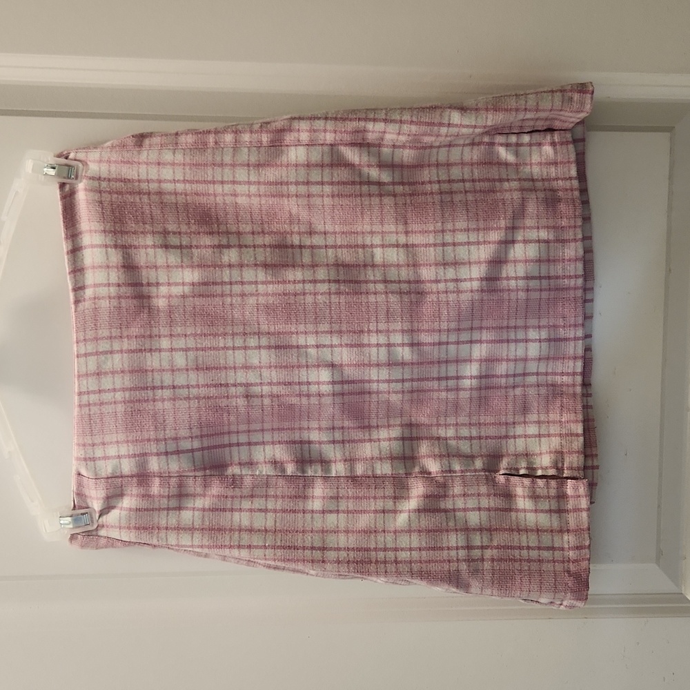 Brandy Melville - Pink plad skirt. Size Small